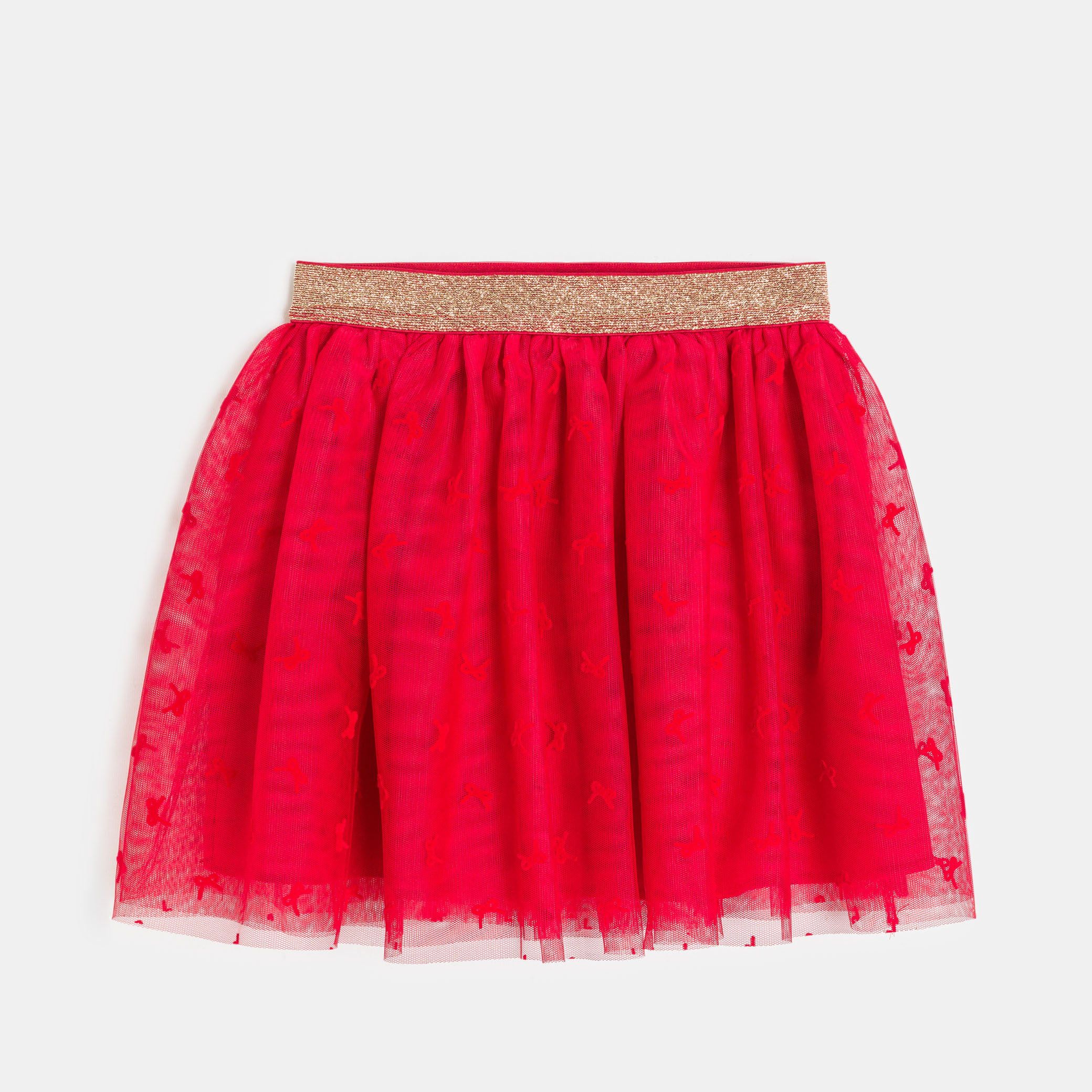 Chân váy tulle nơ